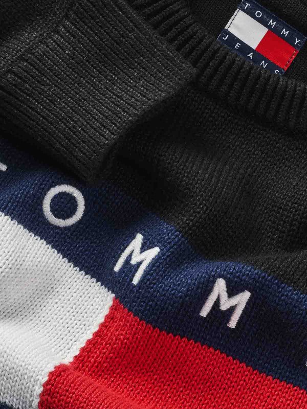 The Best Shops TOMMY HILFIGER: クルーネック - クルーネック - 黒