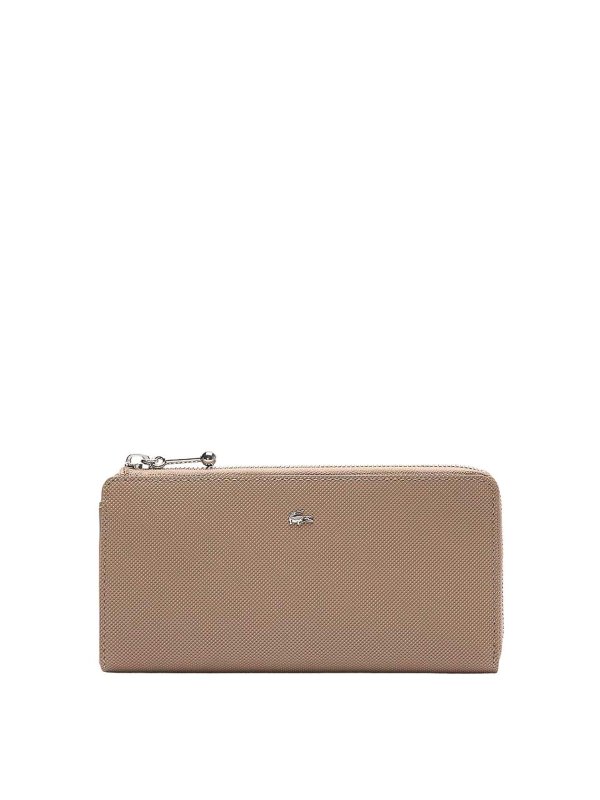LACOSTE: portafogli - Portafogli Beige