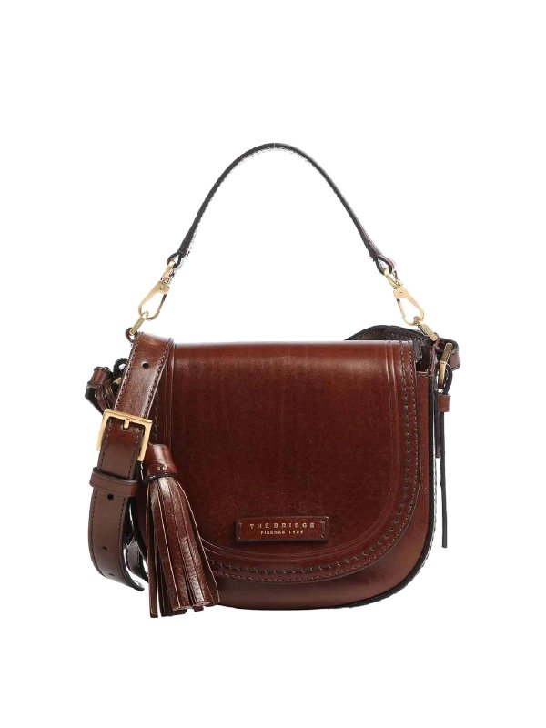 THE BRIDGE: shoulder bags - Brown Bag