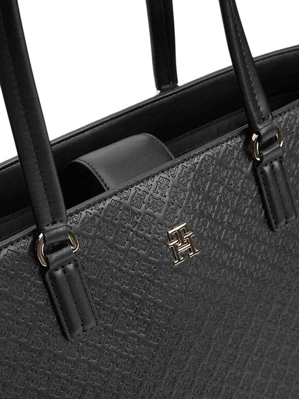 The Best Shops TOMMY HILFIGER: トートバッグ - トートバッグ - 黒