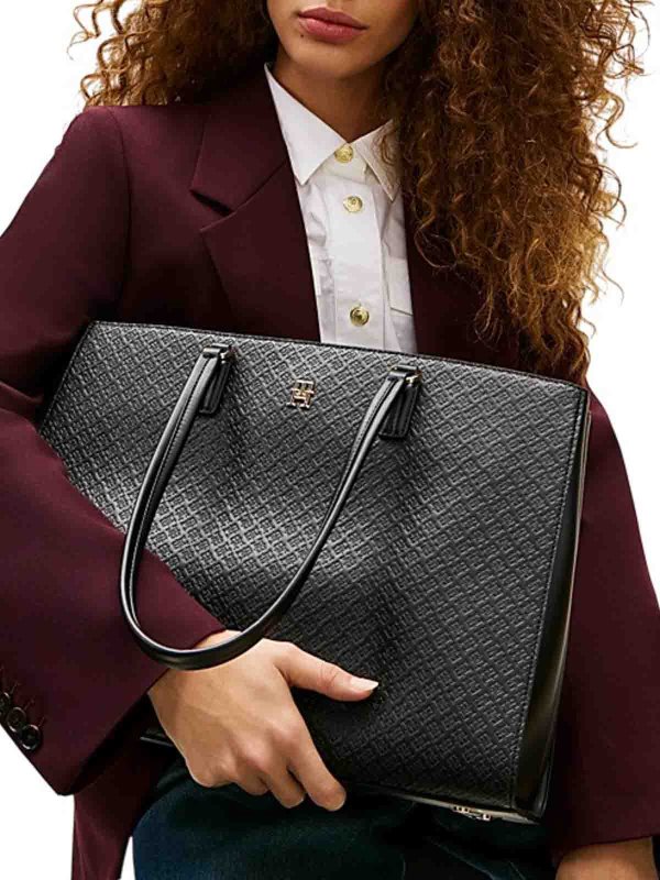 TOMMY HILFIGER buy online トートバッグ - 黒