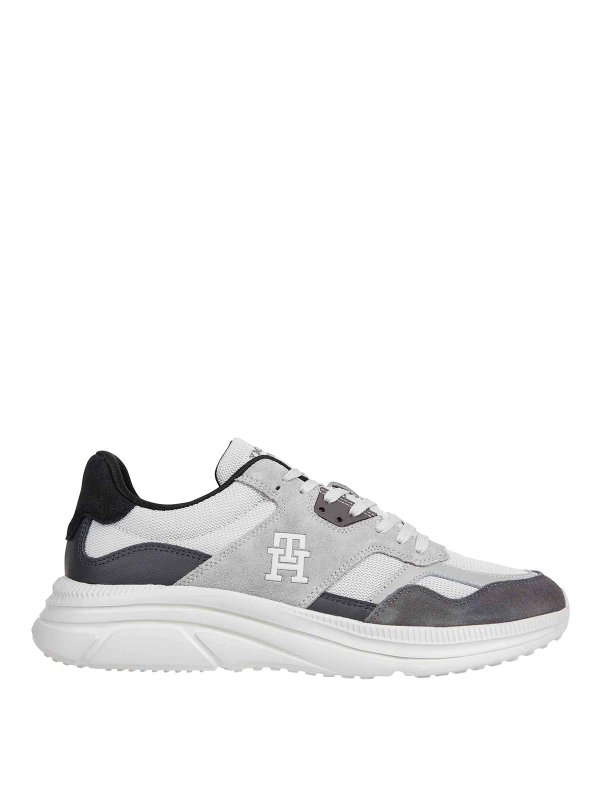 TOMMY HILFIGER: Chaussures de sport - Baskets - Gris
