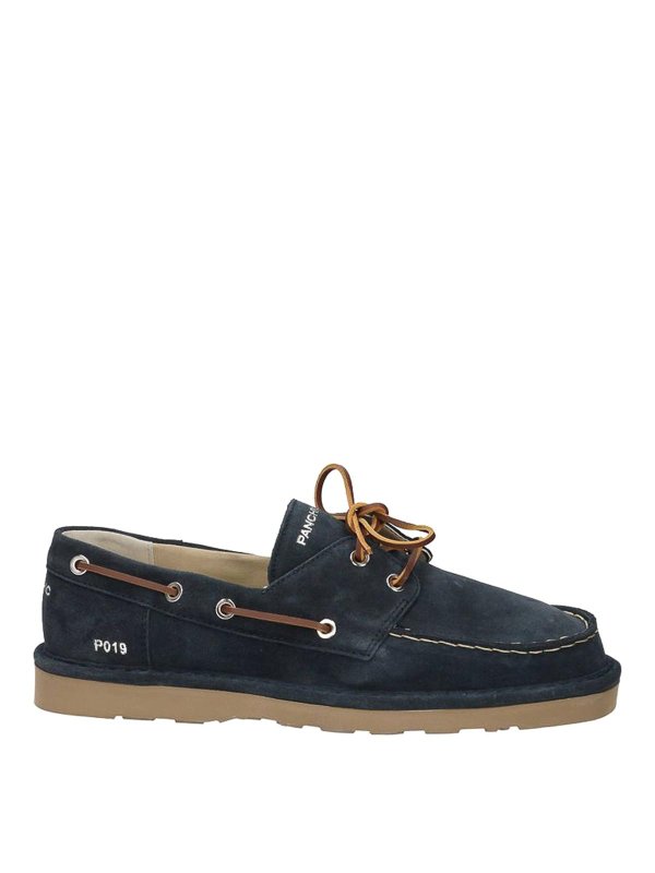 PANCHIC: Loafers & Slippers - Blue Low Shoes