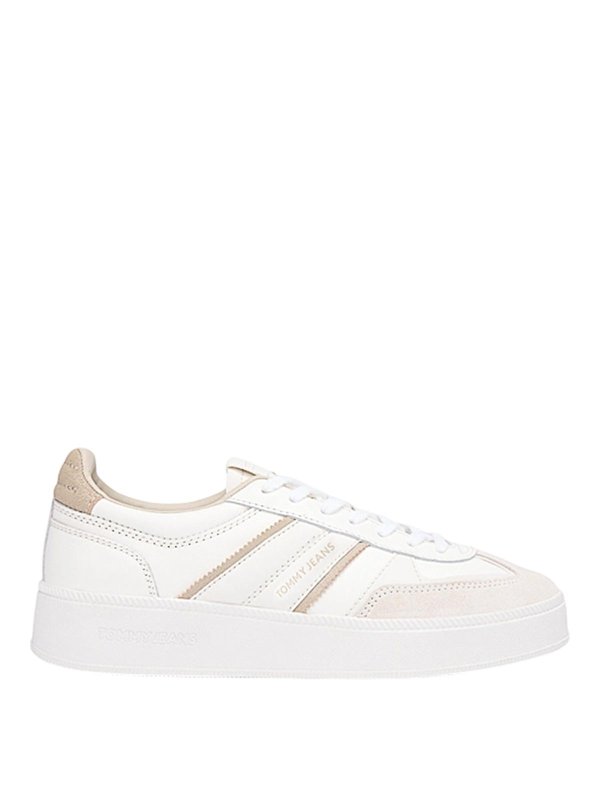 TOMMY HILFIGER: Chaussures de sport - Baskets - Blanc
