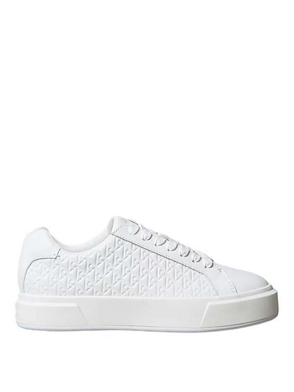 CALVIN KLEIN: Chaussures de sport - Baskets - Blanc