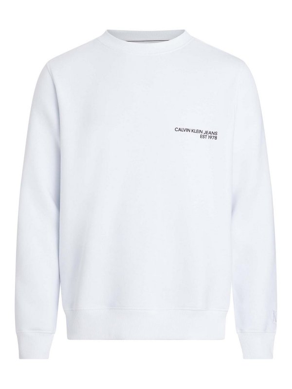 CALVIN KLEIN: Sweatshirts & Sweaters - White Shirt