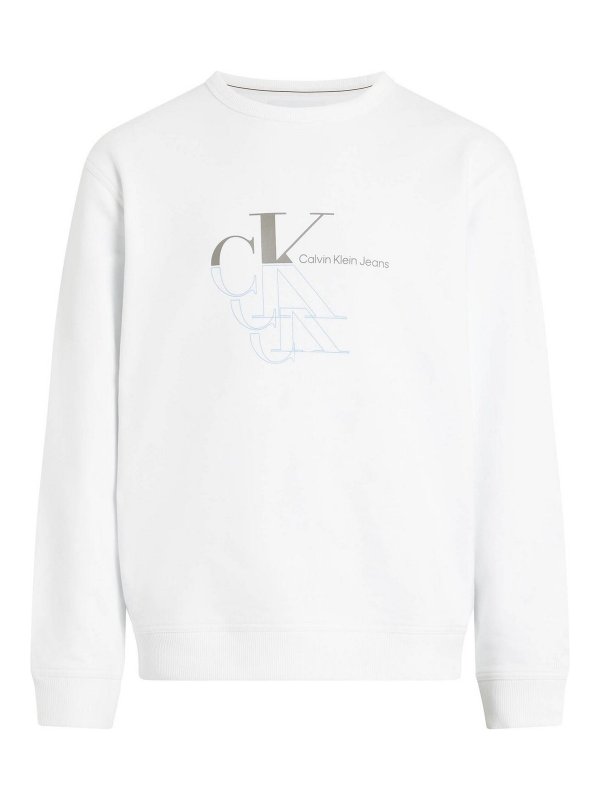 CALVIN KLEIN: Suéteres con cuello pico - Suéter Cuello Redondo - Blanco
