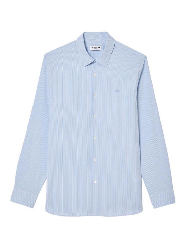 LACOSTE: camicie - Camicia Azzurro