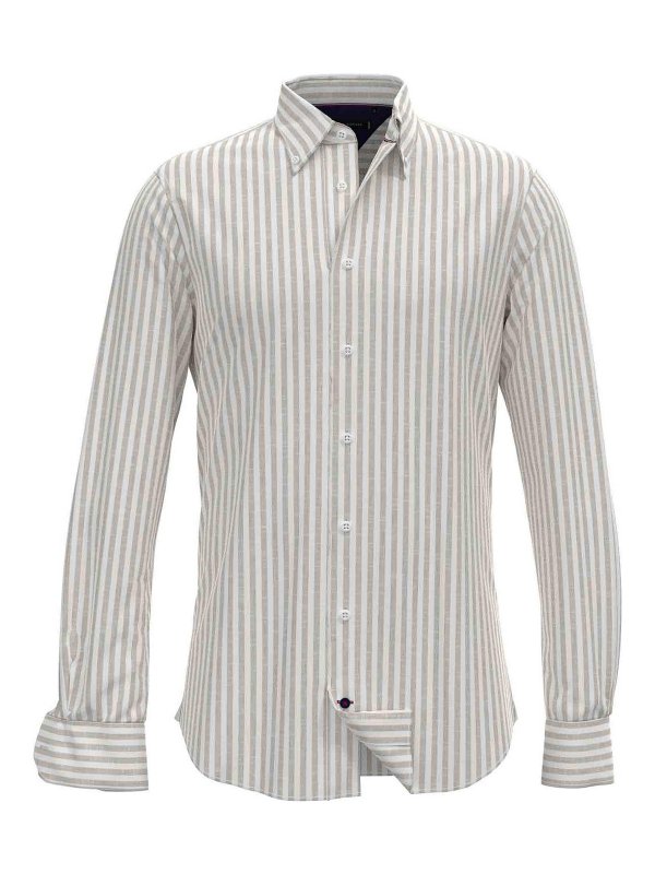 TOMMY HILFIGER: Hemden - Hemd - Beige