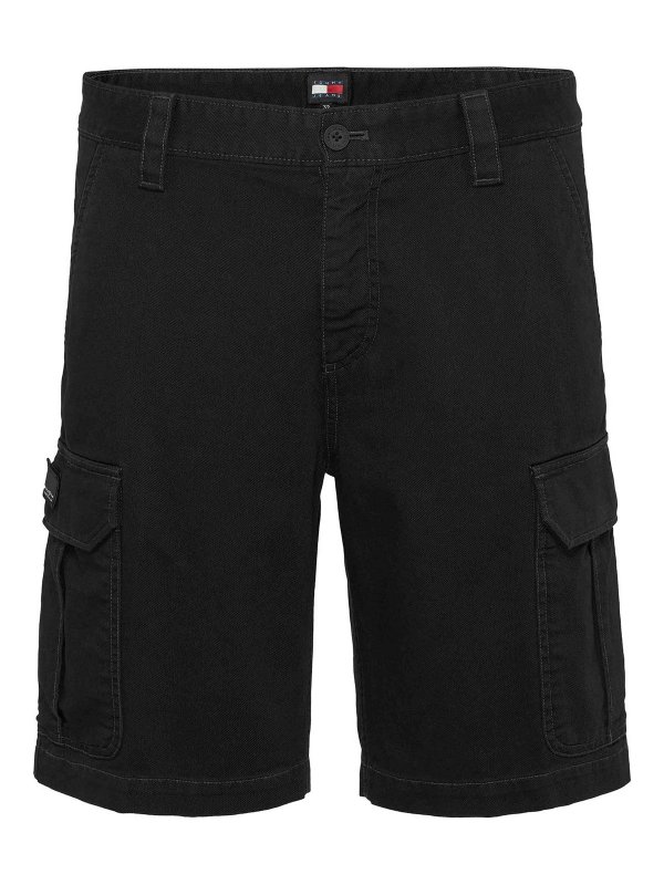 TOMMY HILFIGER: トラウザーショーツ - ショートパンツ - 黒