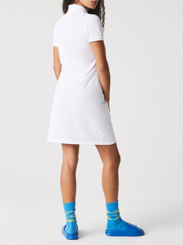 The Best Shops LACOSTE: knee length dresses - White Dress