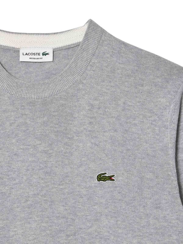 LACOSTE: maglia collo rotondo online - Maglie Grigio