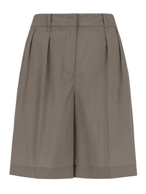 BOMBOOGIE: Trousers Shorts - Brown Shorts
