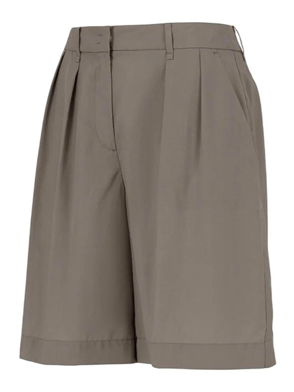 BOMBOOGIE: Trousers Shorts online - Brown Shorts