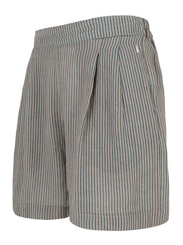 BOMBOOGIE: Trousers Shorts online - Brown Shorts