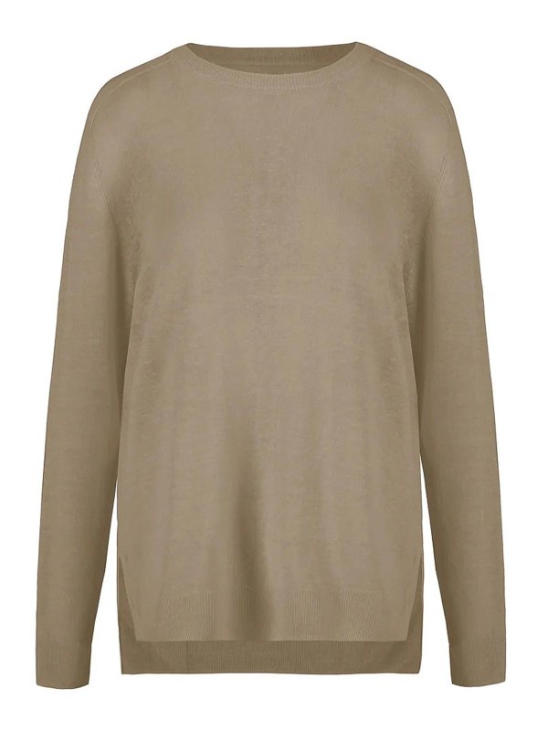 BOMBOOGIE: Pull col rond - Pull Col Rond - Beige