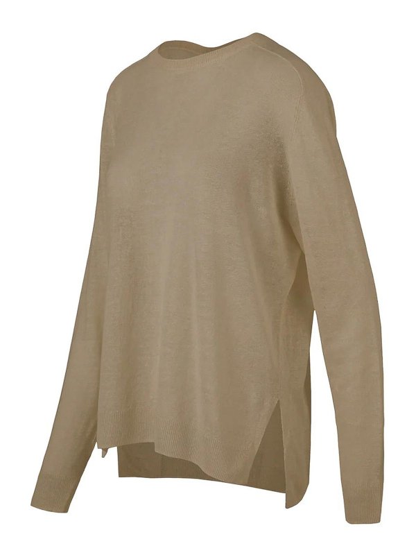 BOMBOOGIE: Pull col rond online - Pull Col Rond - Beige