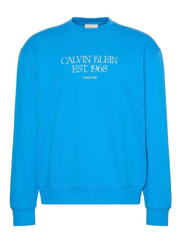 CALVIN KLEIN: Sudaderas y suéteres - Sudadera - Azul