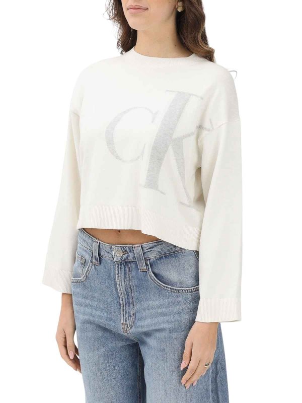 CALVIN KLEIN: casual trousers online - White Shirt