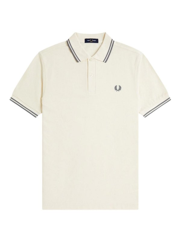 FRED PERRY: Poloshirts - Poloshirt - Creme