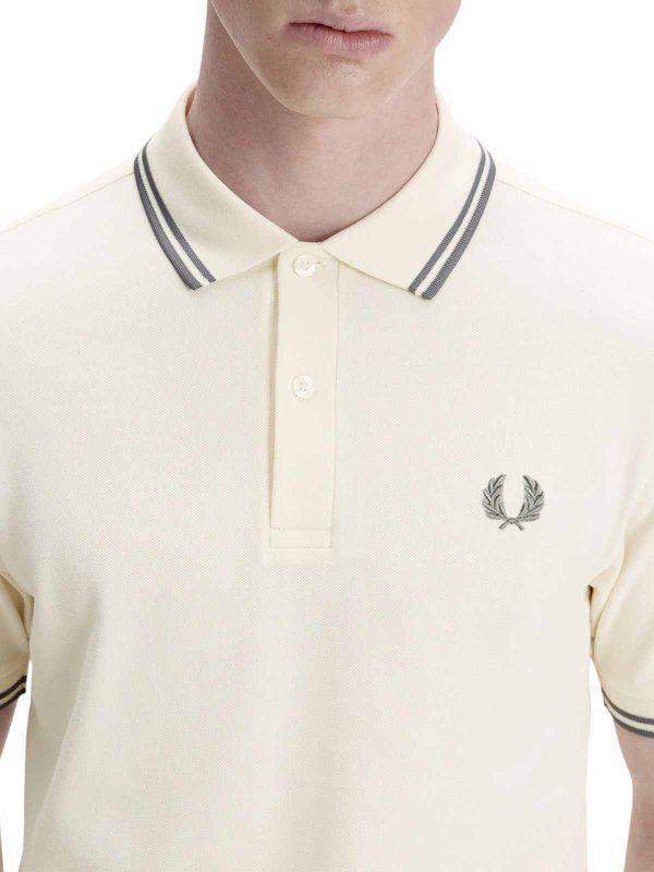 Poloshirt - Creme shop online: FRED PERRY