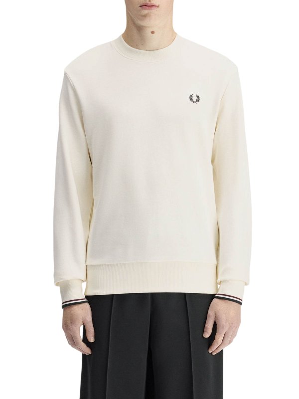 The Best Shops FRED PERRY: Sweatshirts und Pullover - Sweatshirt - Creme