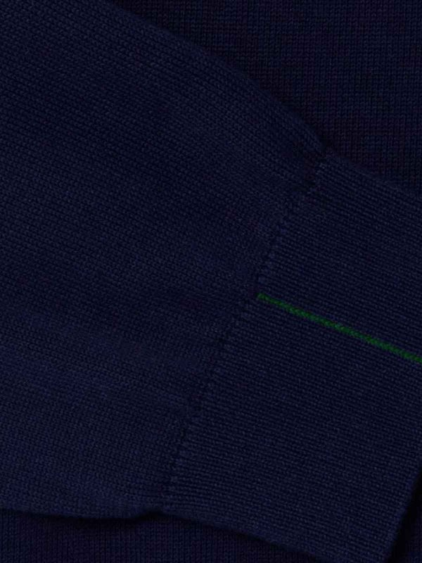 The Best Shops LACOSTE: Strickpullover mit Rundhalsausschnitt - Rundhalspullover - Blau