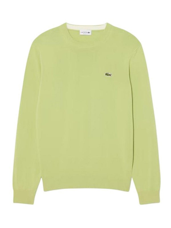 LACOSTE: maglia collo rotondo - Maglie Verde