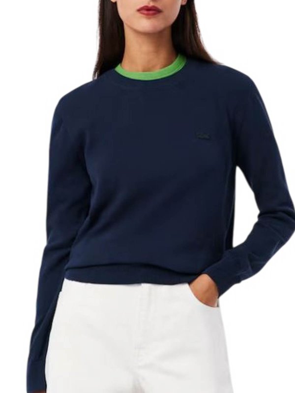 The Best Shops LACOSTE: スウェット＆セーター - スウェットシャツ/セーター - ブルー
