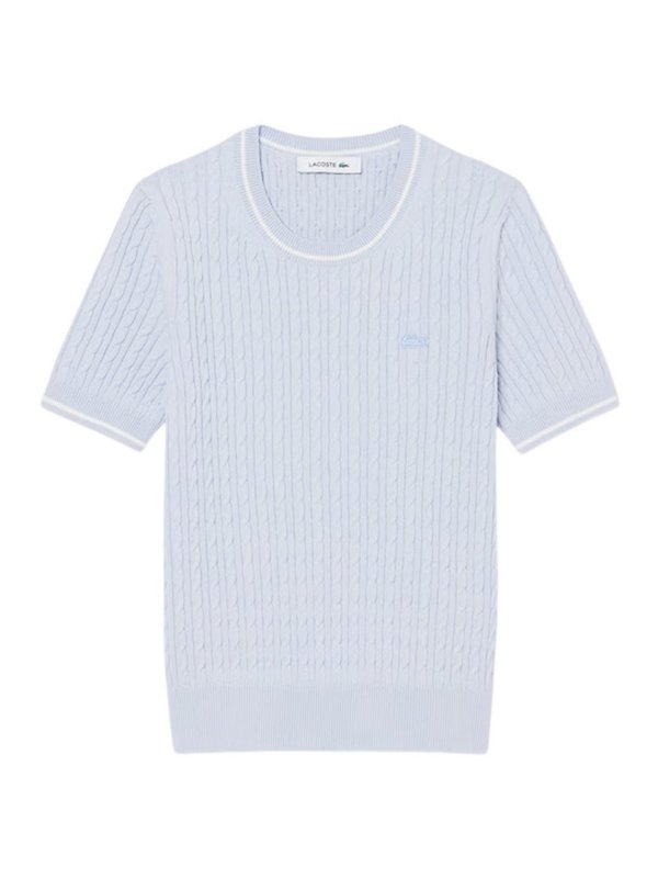 LACOSTE: Felpe e maglie - Maglie Azzurro
