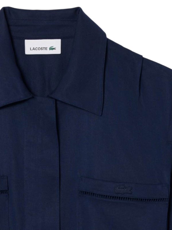 The Best Shops LACOSTE: knee length dresses - White Dress