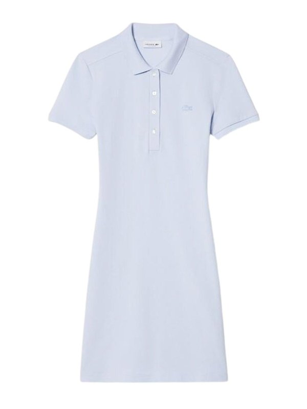 LACOSTE: Knielange Kleider - Knielanges Kleid - Hellblau