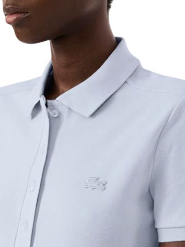 Knielanges Kleid - Hellblau shop online: LACOSTE