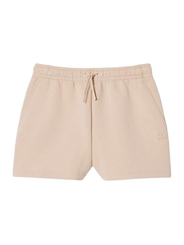 LACOSTE: Trousers Shorts - Beige shorts