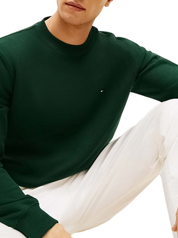 The Best Shops TOMMY HILFIGER: スウェット＆セーター - スウェットシャツ/セーター - 緑