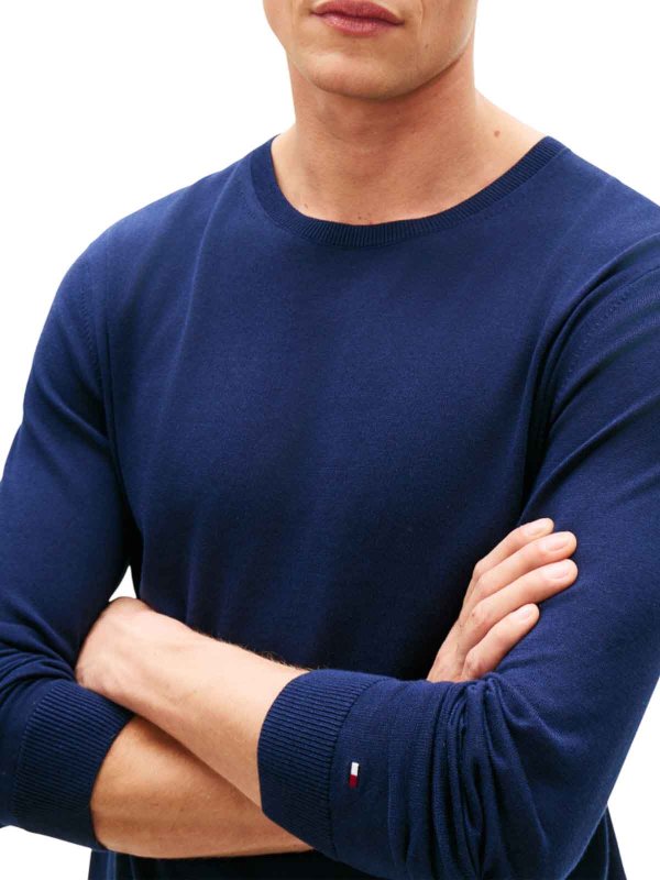 The Best Shops TOMMY HILFIGER: スウェット＆セーター - スウェットシャツ/セーター - ブルー