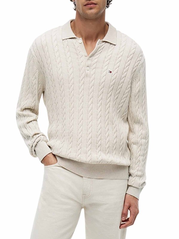 TOMMY HILFIGER: ポロシャツ online - ポロシャツ - クリーム