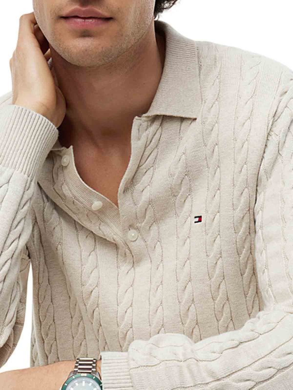 ポロシャツ - クリーム shop online: TOMMY HILFIGER
