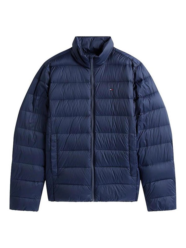 TOMMY HILFIGER: ダウン・ハイテクジャケット - ダウンジャケット - ブルー