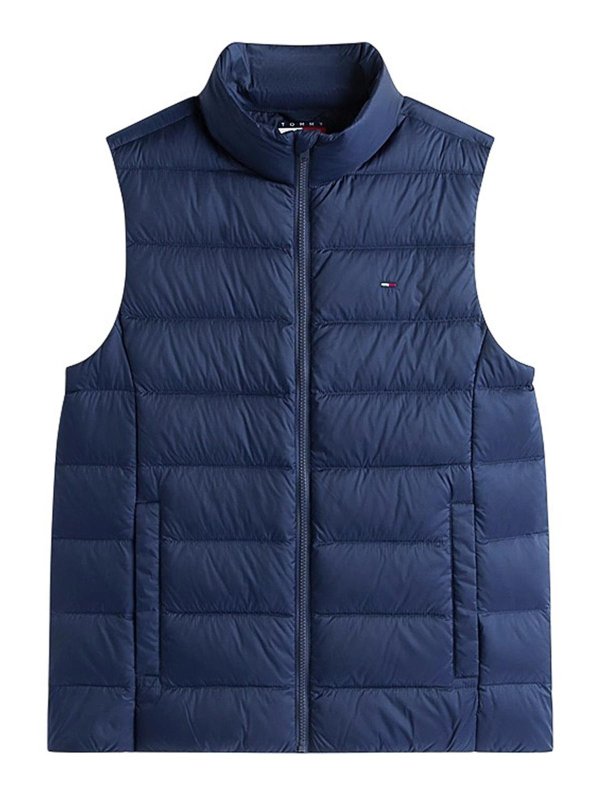 TOMMY HILFIGER: ダウン・ハイテクコート - ダウンコート - ブルー