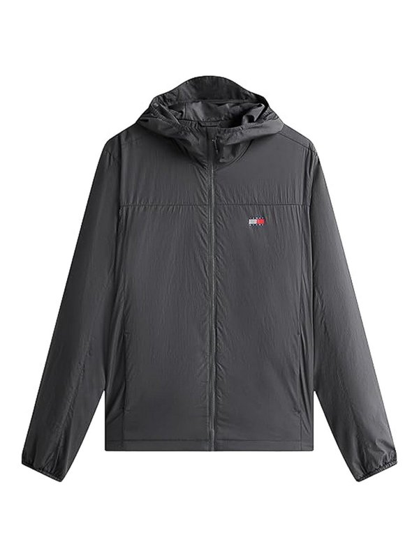 TOMMY HILFIGER: knee length coats - Gray jackets