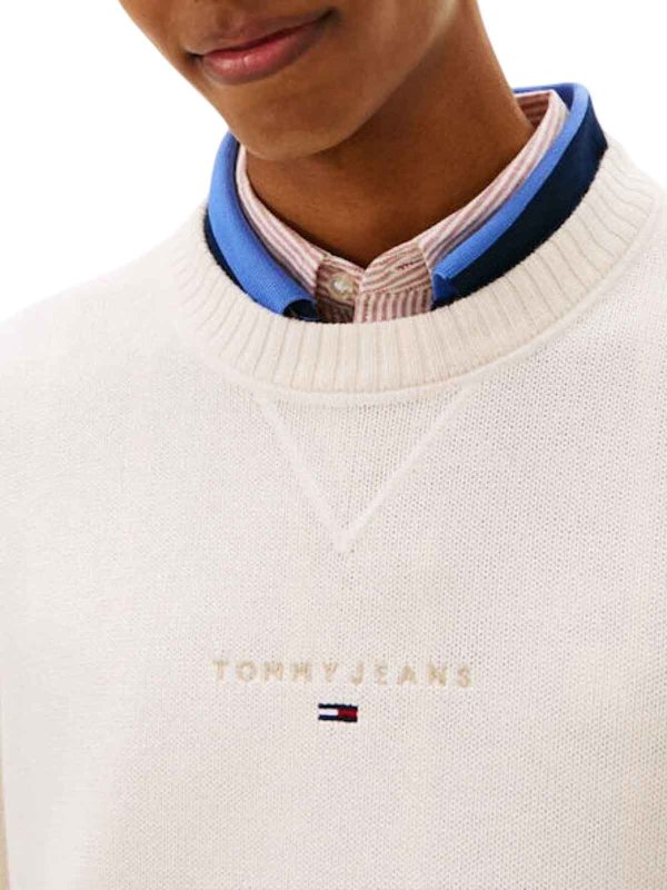 TOMMY HILFIGER buy online Rundhalspullover - Weiß