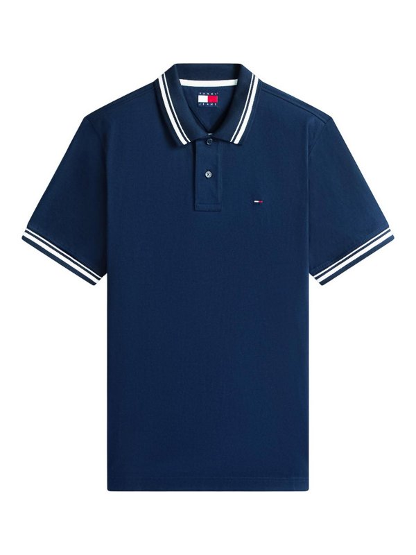 TOMMY HILFIGER: ポロシャツ - ポロシャツ - ブルー