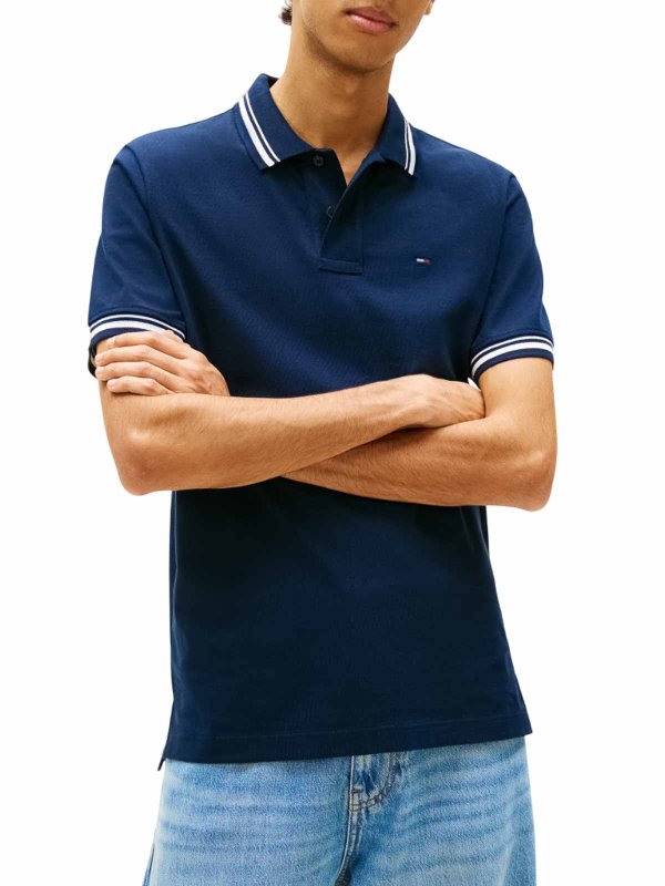 TOMMY HILFIGER: ポロシャツ online - ポロシャツ - ブルー