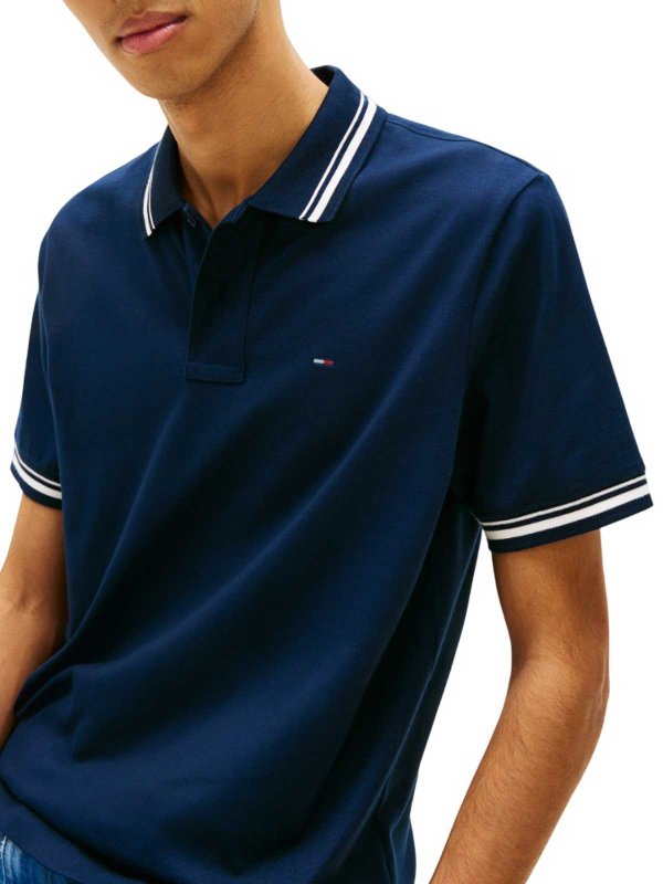 The Best Shops TOMMY HILFIGER: ポロシャツ - ポロシャツ - ブルー