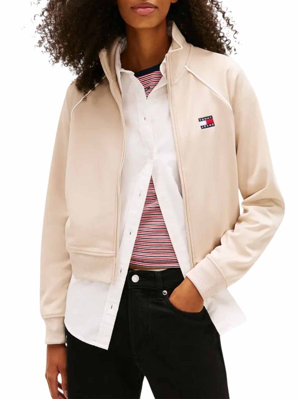 The Best Shops TOMMY HILFIGER: スウェット＆セーター - スウェットシャツ/セーター - ベージュ