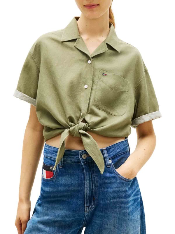 TOMMY HILFIGER: シャツ online - シャツ - 緑