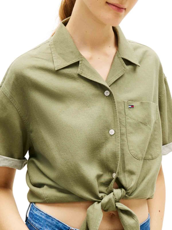 The Best Shops TOMMY HILFIGER: シャツ - シャツ - 緑