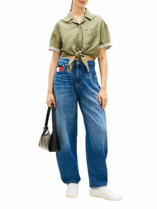 シャツ - 緑 shop online: TOMMY HILFIGER