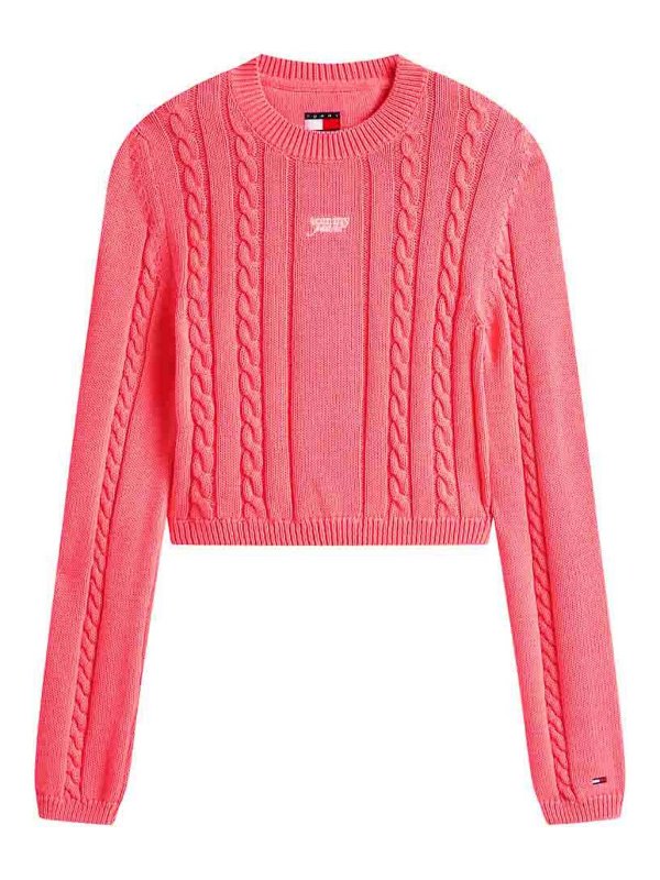 TOMMY HILFIGER: クルーネック - クルーネック - 赤